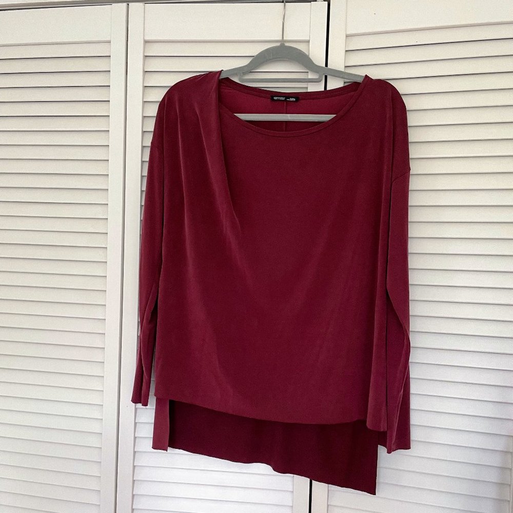 Zara Tunic in Burgundy Red